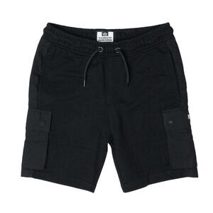 Weekend Offender Childrens/Kids Flamengo Fleece Cargo Shorts / Black